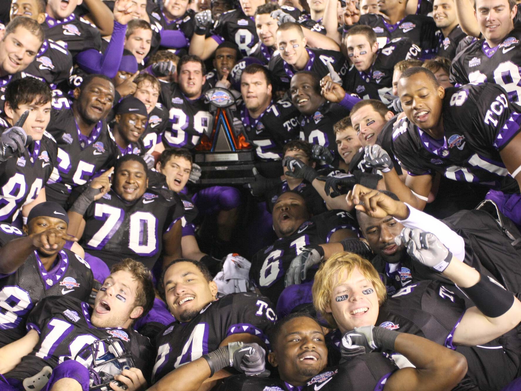 2008 Poinsettia Bowl at Qualcomm Stadium: TCU defeated Boise State 17-16