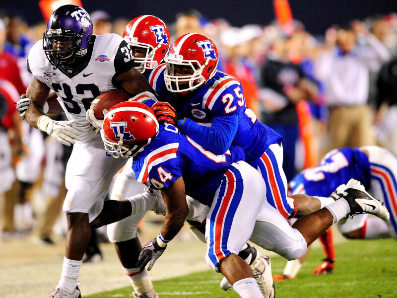 2011 Poinsettia Bowl at Qualcomm Stadium: TCU defeated Louisiana Tech 31-24