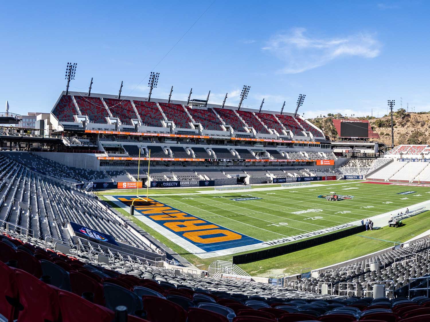 Snapdragon Stadium in Mission Valley, home of the 2026 SDCCU Poinsettia Bowl