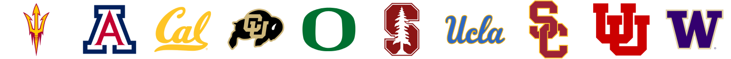 Former Pac-12 conference team logos